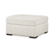Ashley Akon Oversized Ottoman Modern Plush Ivory Polyester 39 Inch Square BM332156