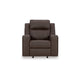 Ashley Livie Manual Rocker Recliner Chair Dark Brown Gray Faux Leather BM332162