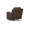Ashley Livie Manual Rocker Recliner Chair Dark Brown Gray Faux Leather BM332162