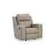 Ashley Livie Manual Rocker Recliner Chair Cupholder Beige Gray Faux Leather BM332165