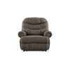 Ashley Ikra Zero Wall Manual Recliner Chair Tufted Gray Faux Leather BM332172