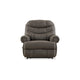 Ashley Ikra Zero Wall Manual Recliner Chair Tufted Gray Faux Leather BM332172