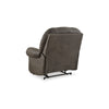 Ashley Ikra Zero Wall Manual Recliner Chair Tufted Gray Faux Leather BM332172