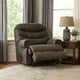Ashley Ikra Zero Wall Manual Recliner Chair, Tufted Gray Faux Leather