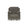 Ashley Lyla Manual Rocker Recliner Chair Bustle Back Brindle Gray Polyester BM332173