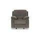 Ashley Lyla Manual Rocker Recliner Chair Bustle Back Brindle Gray Polyester BM332173
