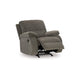 Ashley Lyla Manual Rocker Recliner Chair, Bustle Back, Brindle Gray Polyester