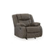 Ashley Perth Manual Rocker Recliner Chair Soft Foam Slate Gray Faux Leather BM332180
