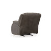 Ashley Perth Manual Rocker Recliner Chair Soft Foam Slate Gray Faux Leather BM332180