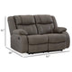 Ashley Perth Manual Reclining Loveseat Foam Slate Gray Faux Leather 61 Inch BM332181