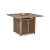 Ashley Walo Outdoor Fire Pit Bar Table 56 Inch Square Brown Rattan Wicker BM332199