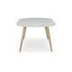 Ashley Yami Outdoor Dining Table, 80 Inch Oval Faux White Stone Top, Brown