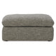 Ashley Yezi Ottoman Bench 24x42 Feather Fill Modern Granite Gray Polyester BM332211