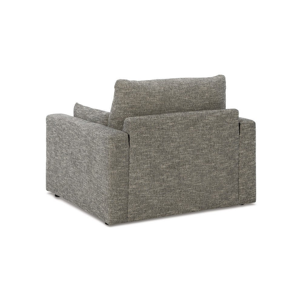 Ashley Yezi Armchair 2 Pillows Granite Gray Polyester Reversible Cushions BM332212
