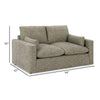 Ashley Yezi Loveseat 64 Inch 2 Pillows Granite Gray Polyester Foam Fill BM332213