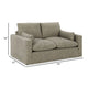 Ashley Yezi Loveseat 64 Inch 2 Pillows Granite Gray Polyester Foam Fill BM332213