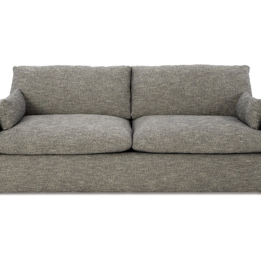 Ashley Yezi Loveseat 90 Inch 2 Pillows Granite Gray Polyester Foam Fill BM332214