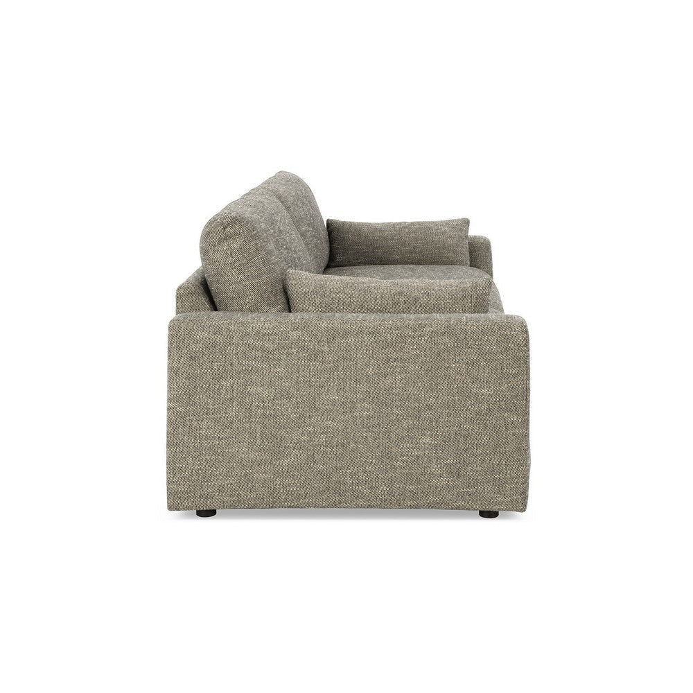 Ashley Yezi Loveseat 90 Inch 2 Pillows Granite Gray Polyester Foam Fill BM332214