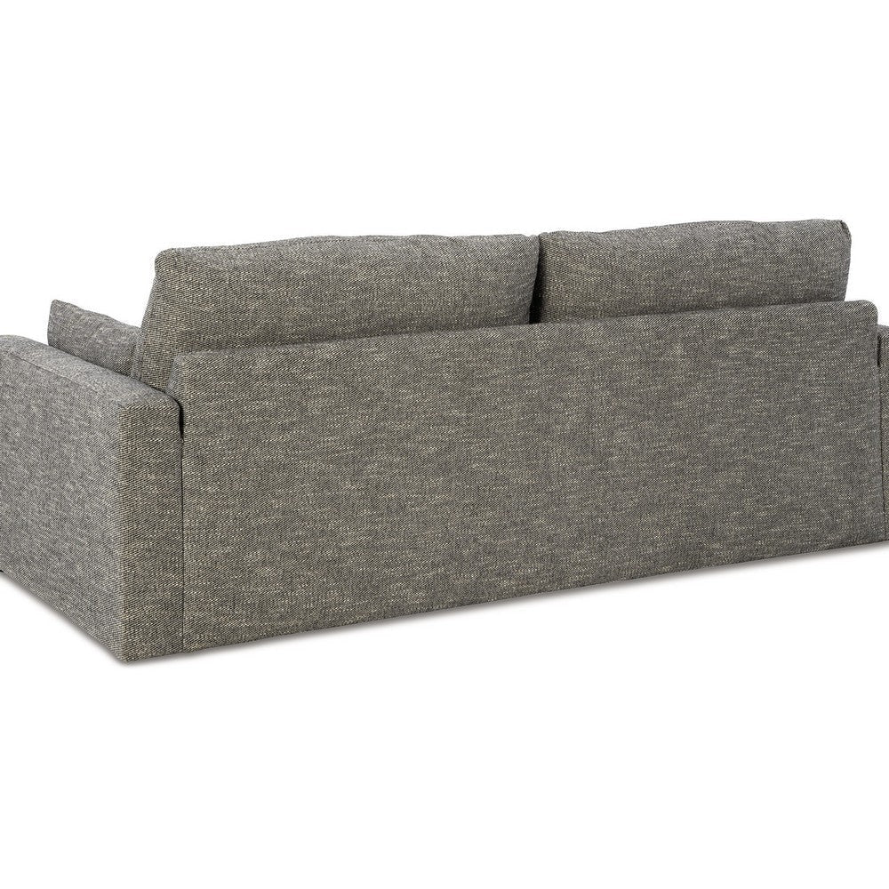 Ashley Yezi Loveseat 90 Inch 2 Pillows Granite Gray Polyester Foam Fill BM332214