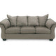 Ashley Dari Sofa, Cobblestone Gray Polyester, Foam Pillow Top Arms, 89 Inch