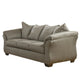 Ashley Dari Sofa, Cobblestone Gray Polyester, Foam Pillow Top Arms, 89 Inch