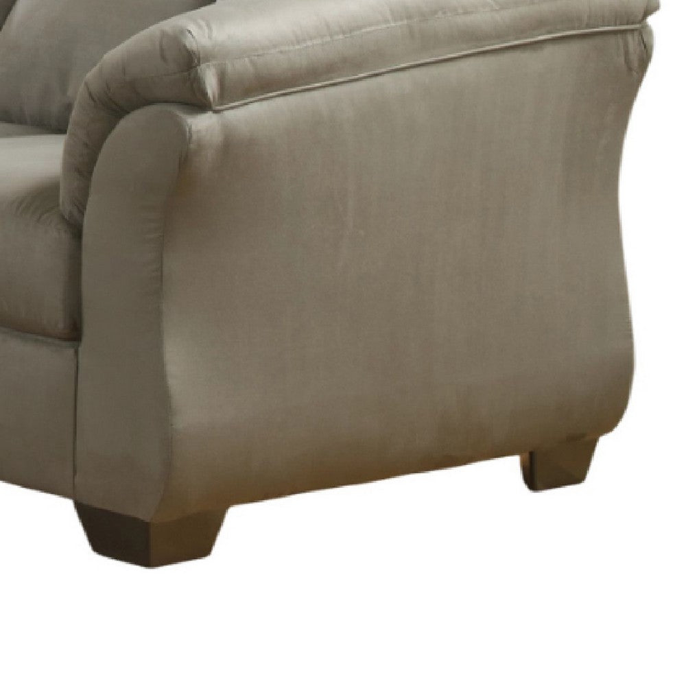 Ashley Dari Sofa, Cobblestone Gray Polyester, Foam Pillow Top Arms, 89 Inch