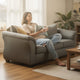 Ashley Dari Sofa, Cobblestone Gray Polyester, Foam Pillow Top Arms, 89 Inch