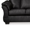 Ashley Dari Sofa Classic Black Polyester Foam Pillow Top Arms 89 Inch