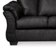 Ashley Dari Sofa Classic Black Polyester Foam Pillow Top Arms 89 Inch