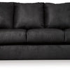 Ashley Dari Sofa Classic Black Polyester Foam Pillow Top Arms 89 Inch