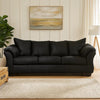 Ashley Dari Sofa, Classic Black Polyester, Foam Pillow Top Arms, 89 Inch