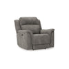 Ashley Corbin Power Recliner Chair Zero Draw USB Slate Gray Faux Leather BM332248