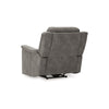 Ashley Corbin Power Recliner Chair Zero Draw USB Slate Gray Faux Leather BM332248