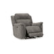Ashley Corbin Power Recliner Chair, Zero Draw USB, Slate Gray Faux Leather