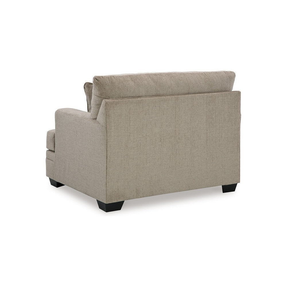 Ashley Ead Oversized Accent Chair 1 Accent Pillow Taupe Brown Polyester BM332254