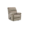 Ashley Ead Manual Rocker Recliner Chair, Plush Cushion Taupe Brown Polyester