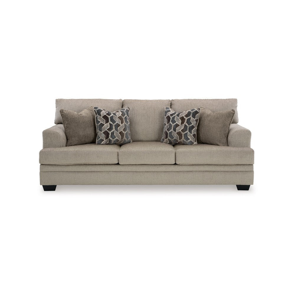 Ashley Ead Sofa 4 Accent Pillows Taupe Brown Polyester Sag Resistant BM332257