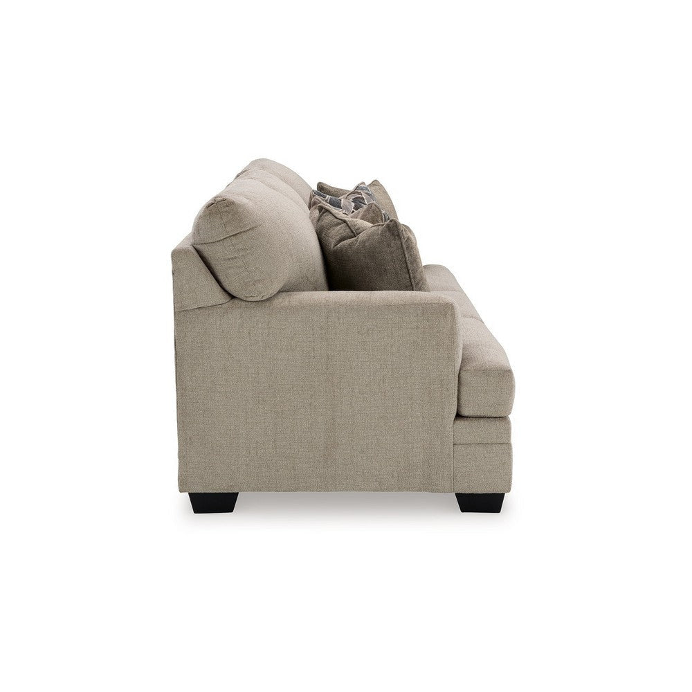 Ashley Ead Sofa 4 Accent Pillows Taupe Brown Polyester Sag Resistant BM332257