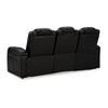 Ashley Aven Power Recliner Sofa LED Midnight Blue Faux Leather 86 Inch BM332260