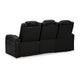 Ashley Aven Power Recliner Sofa LED Midnight Blue Faux Leather 86 Inch BM332260