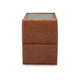 Ashley Meso Modular Console Side Table with Storage, Orange Nuvella, 37 Inch