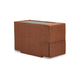 Ashley Meso Modular Console Side Table with Storage, Orange Nuvella, 37 Inch
