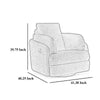 Ashley Meso Swivel Manual Glider Recliner Chair Ivory Nuvella Polyester