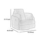 Ashley Meso Swivel Manual Glider Recliner Chair Ivory Nuvella Polyester