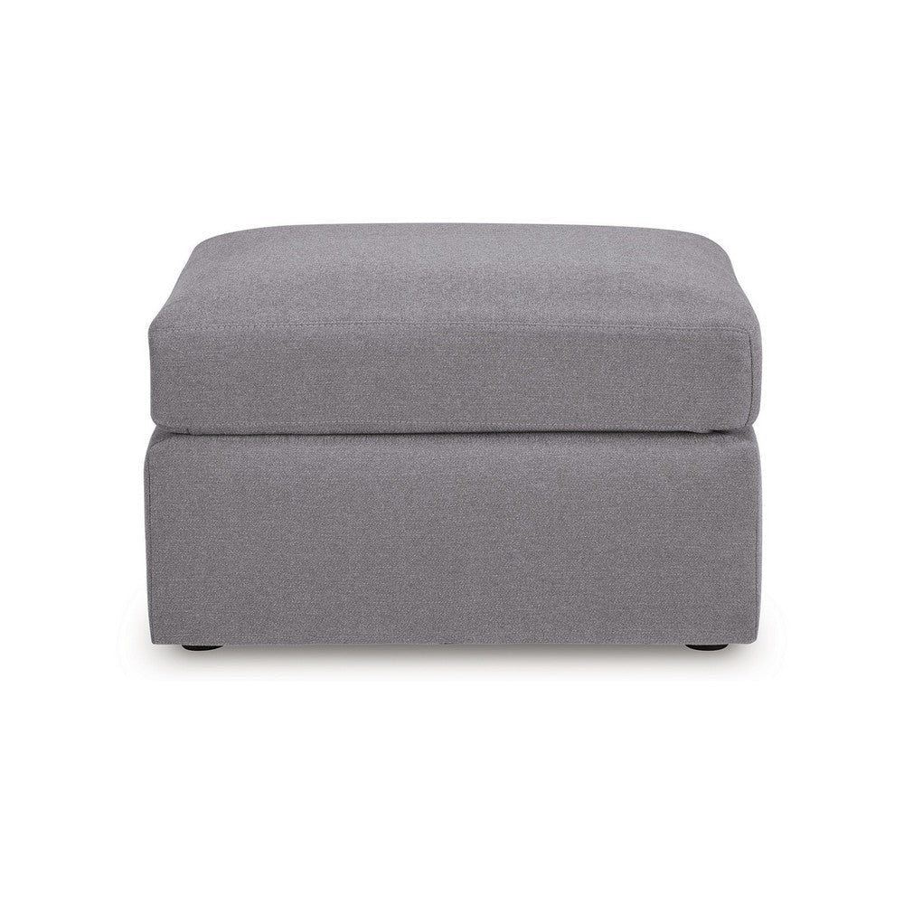 Ashley Meso Oversized Square Ottoman Granite Gray Nuvella Polyester 32 Inch BM332270