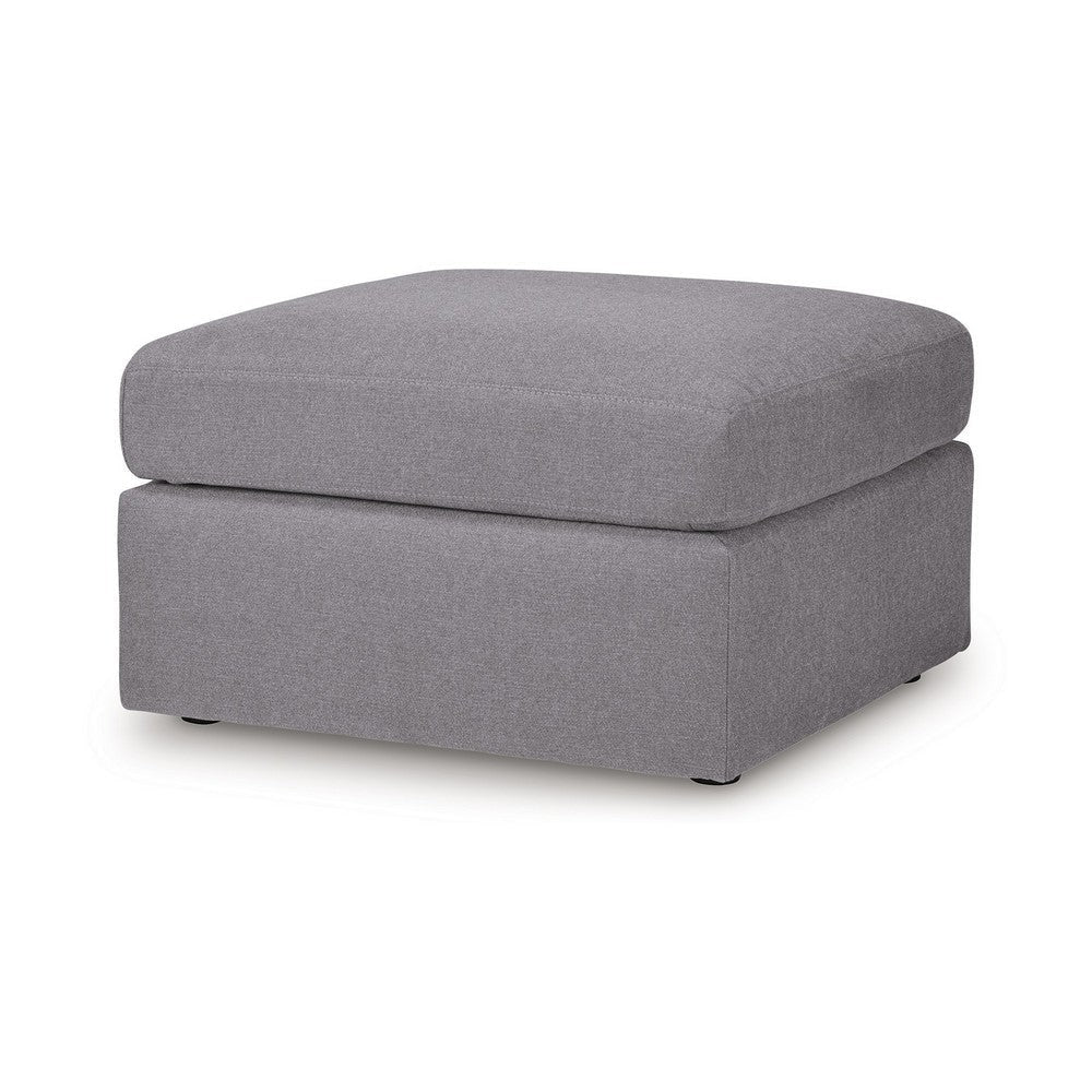 Ashley Meso Oversized Square Ottoman Granite Gray Nuvella Polyester 32 Inch BM332270