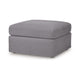 Ashley Meso Oversized Square Ottoman Granite Gray Nuvella Polyester 32 Inch BM332270