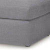Ashley Meso Oversized Square Ottoman Granite Gray Nuvella Polyester 32 Inch BM332270
