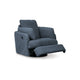 Ashley Meso Swivel Manual Glider Recliner Chair, Ink Blue Nuvella Polyester