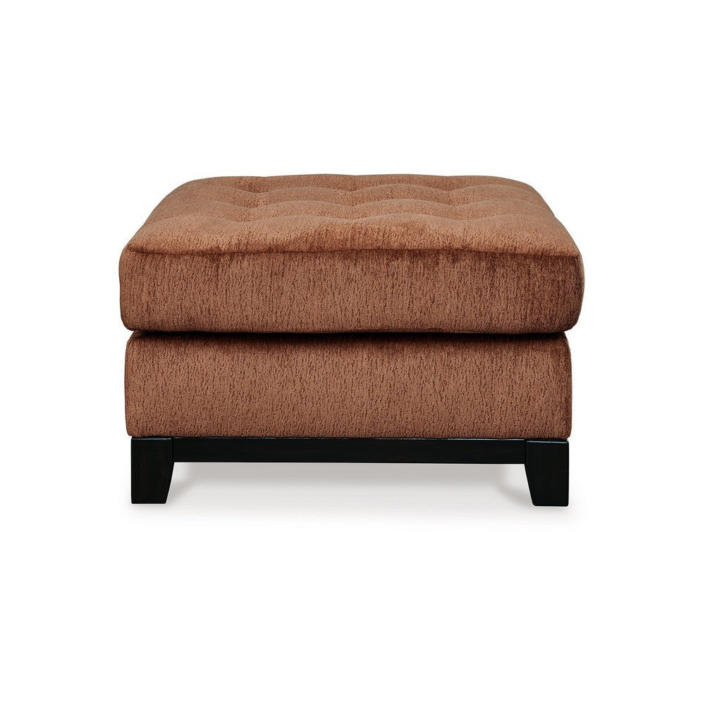 Ashley Brook Oversized Square Ottoman Spice Orange Polyester 36 Inch Square BM332275